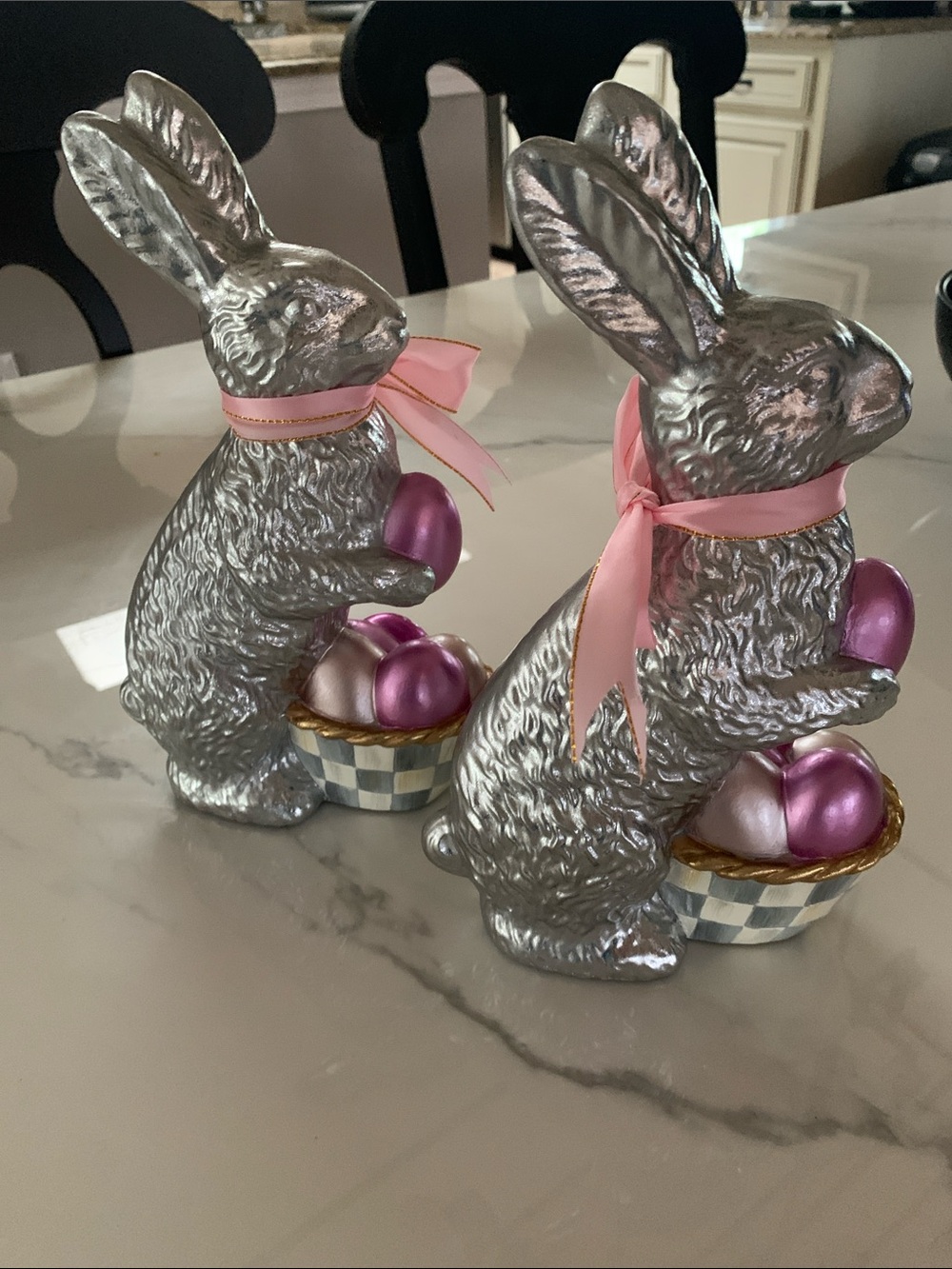 (2) Mackenzie Childs rabbits
